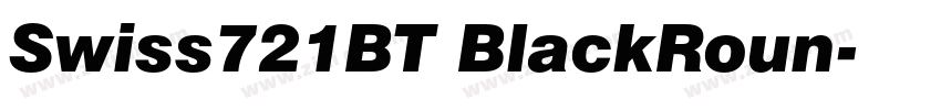 Swiss721BT BlackRoun字体转换